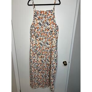 Womens Sz 1X Floral Overalls NNT